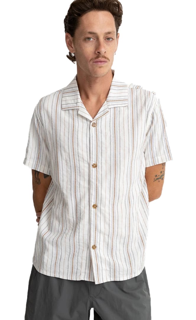 Vacation Stripe Chemise Homme#Rhythm Shirts