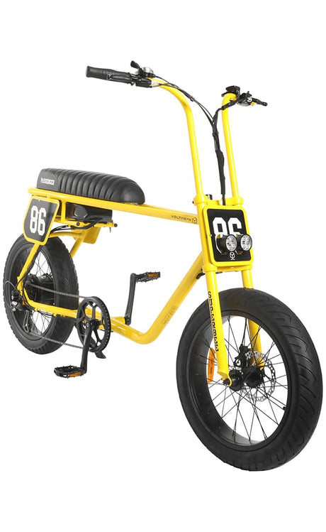 Voltaway Passenger Velo Electrique Fat Bike Yellow Black "86" 13ah#VélosVoltaway