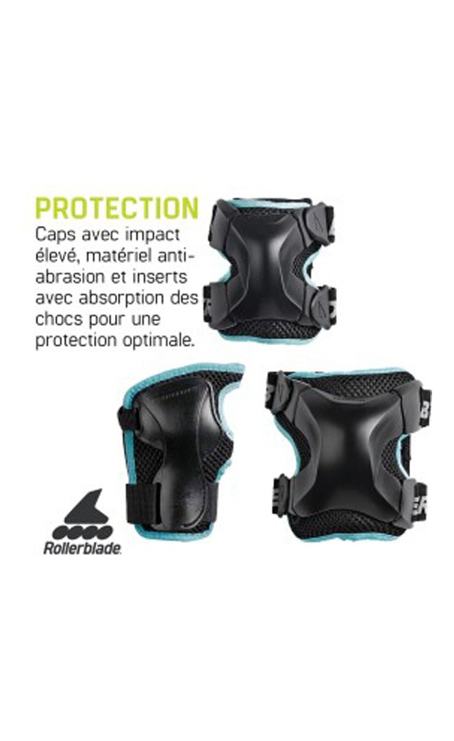 X - Gear Pack de Protections Skate Roller Femme#PacksRollerblade