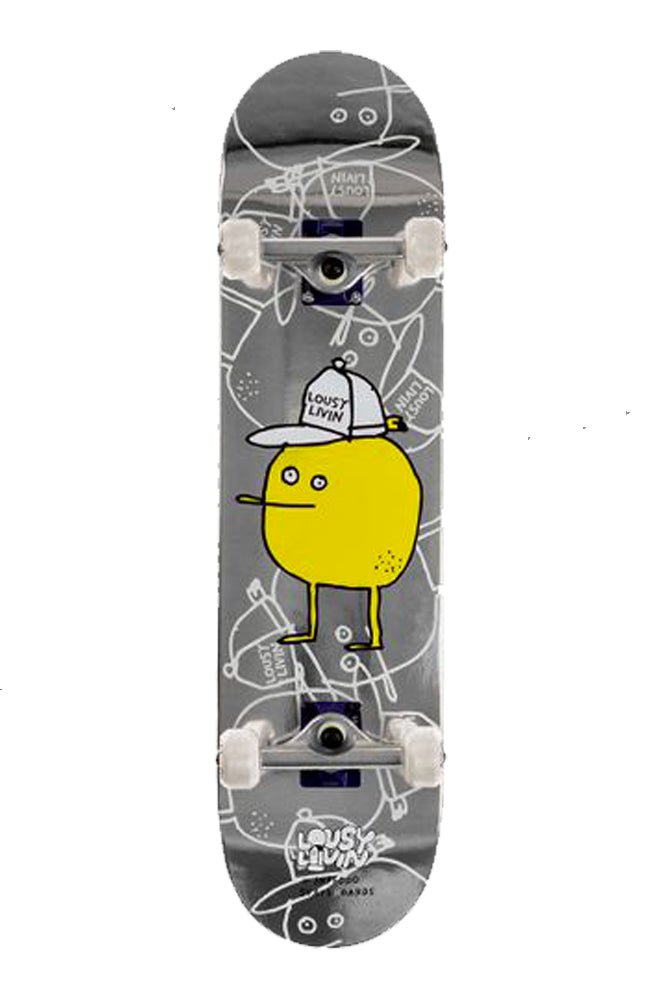 X Lousy Livin Silver Lemon Skate Complet 8.0#Skateboard StreetInpeddo