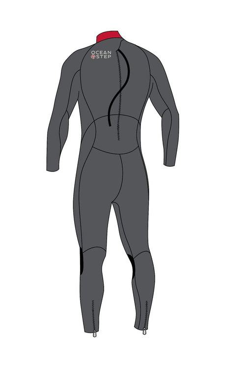 5/4 Dual Zip Coastal Wetsuit for Men#SteamersOcean Step