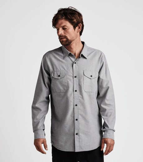 Well Worn Long Sleeve Organic Button Up Shirt Roark