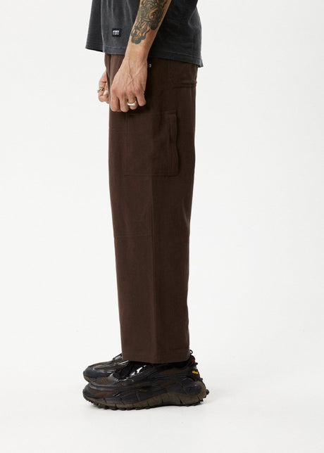 Afends Mens Richmond - Recycled Carpenter Pant - Coffee#Mens Bottoms - PantsAfends