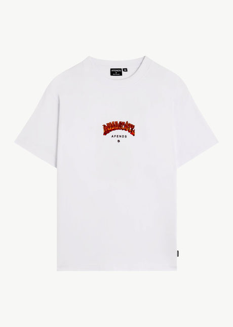 AFENDS Woodscote - Boxy Graphic T-Shirt - White#Apparel & Accessories > Clothing > Clothing Tops > T-ShirtsAfends Europe