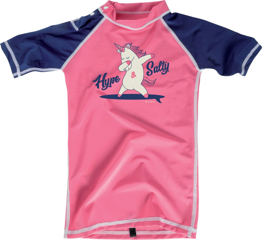 Diseño Bicolor Manga Corta Upf50 Lycra Surf Niño#LycrasMdns