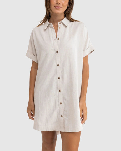 Camisa clásica Vestido de playa para mujer#OverswimRhythm