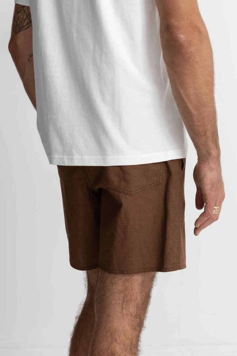 Pantalones cortos clásicos de lino para hombre#ShortsRhythm