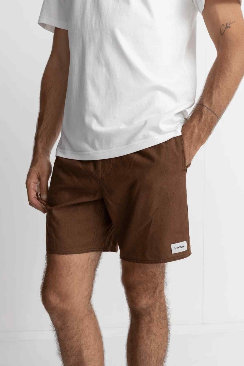 Pantalones cortos clásicos de lino para hombre#ShortsRhythm