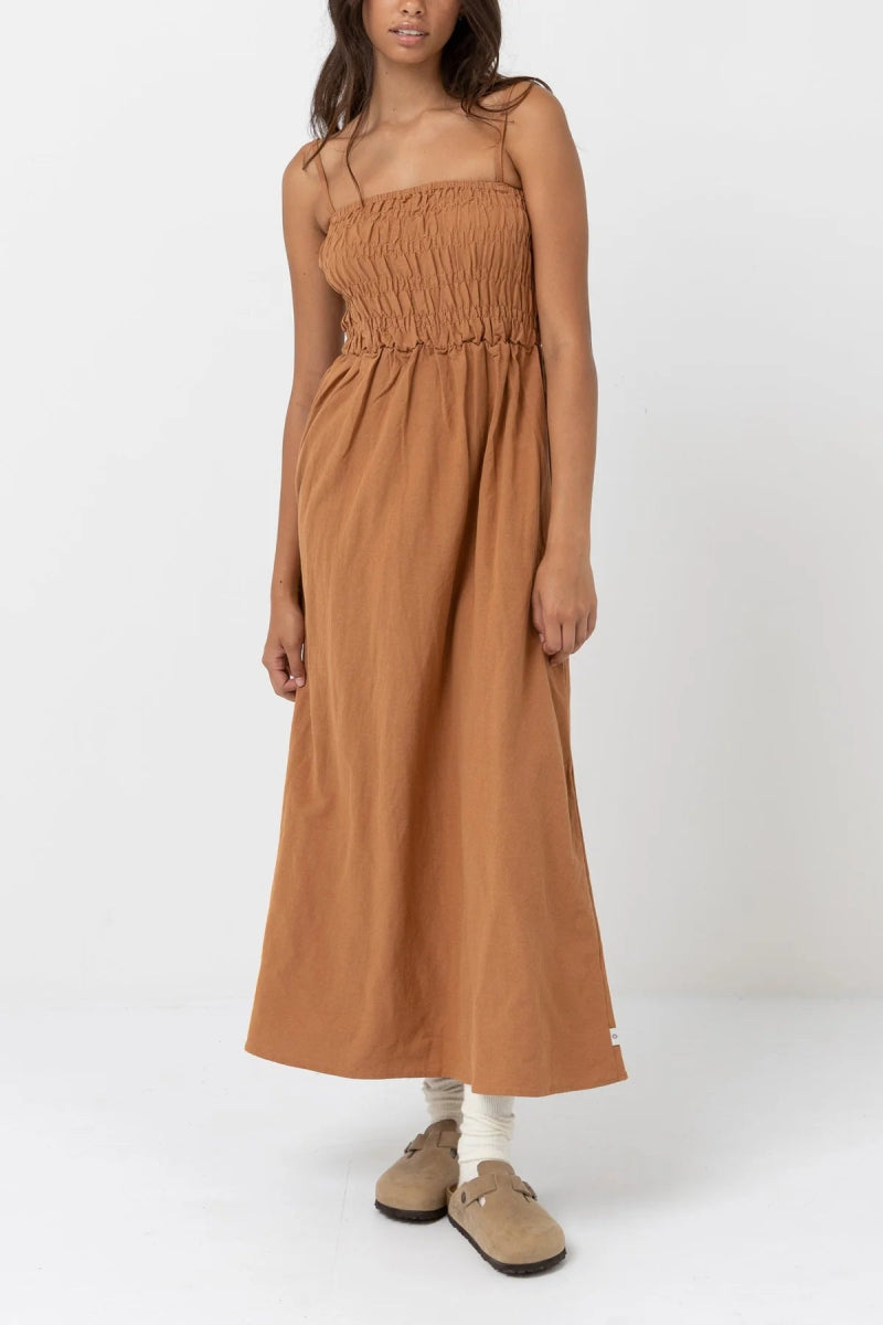 Vestido Midi Maxi Clásico con Tirantes#DressRhythm