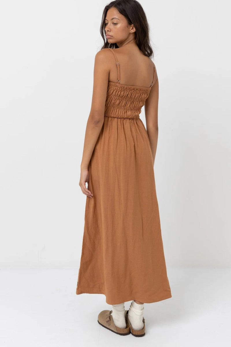 Vestido Midi Maxi Clásico con Tirantes#DressRhythm