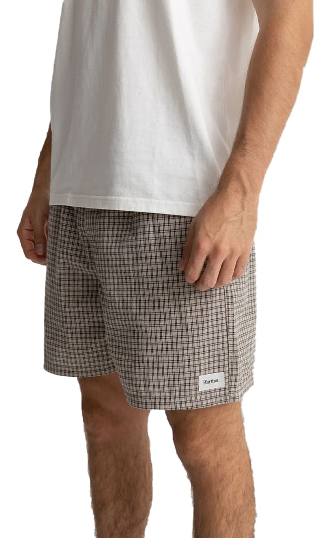 Linen Check Short Homme#ShortsRhythm