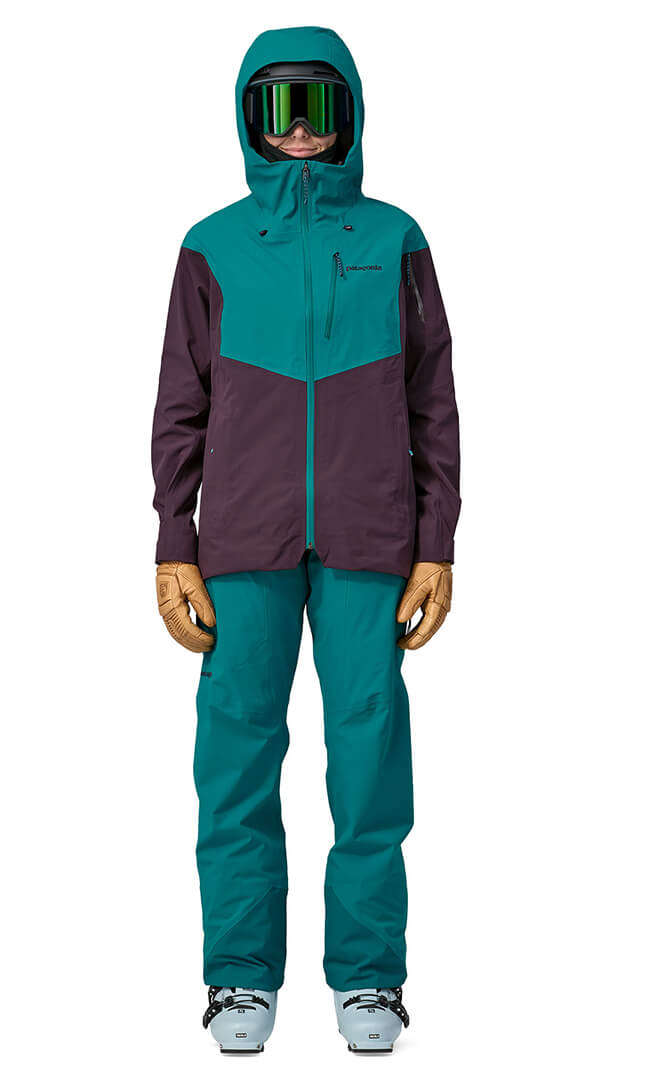 Snowdrifter Sleet Green Salopette De Ski Femme#Pantalons Ski SnowPatagonia