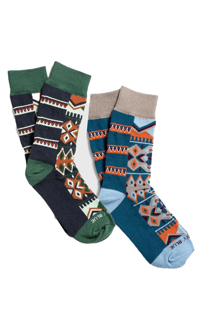 Softhemp Fairisle Chaussettes#ChaussettesUnited By Blue