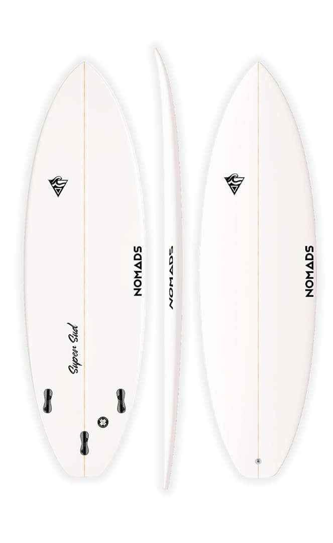 Super Sud Planche De Surf Shortboard White#ShortboardsNomads Surfing