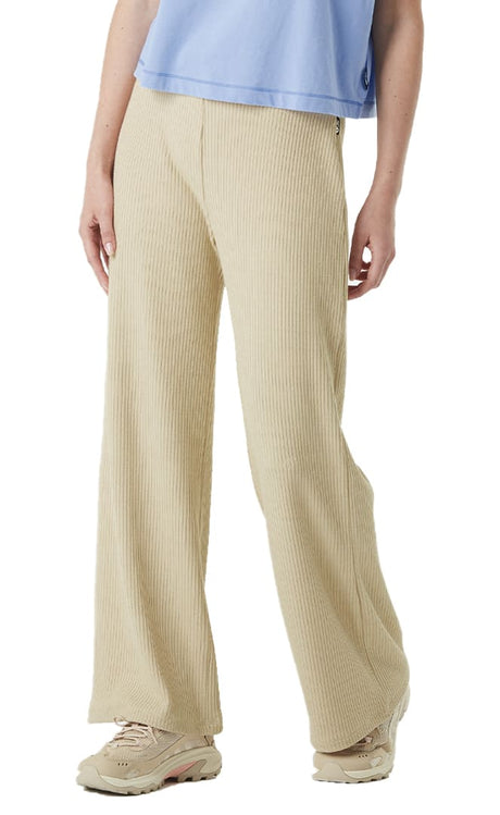 Ziaky Knit Pants Pantalon Femme Wood Ash#PantalonsPicture