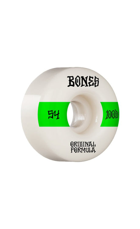 100'S 54Mm V4 #14 Blanco Ancho (Juego De 4) Ruedas Skateboard#Ruedas SkateBones